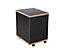 Rollcontainer Zo | 3 Schubladen | HxBxT 585 x 405 x 500 mm | Weiß mit Eichenkante | Novigami